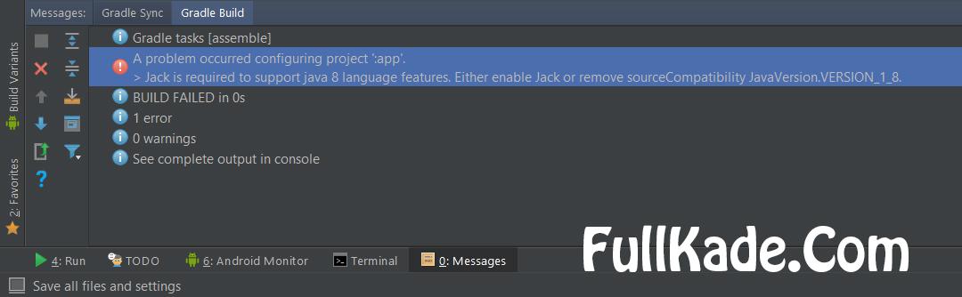 ارورJack is required to support java 8 language features در اندروید استودیو