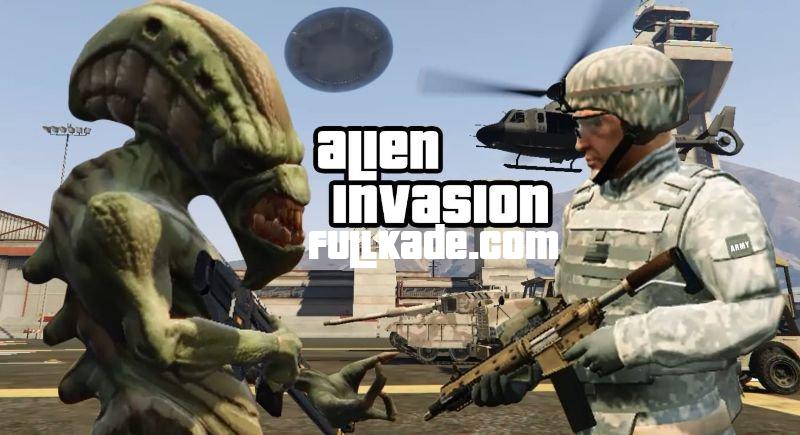 دانلود مود Alien Invasion War 3.0.1 برای GTA V – حمله بیگانگان فضایی