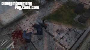 مود Dismemberment 1.3 جداشدن اعضای بدن با شلیک و ... برای GTA V