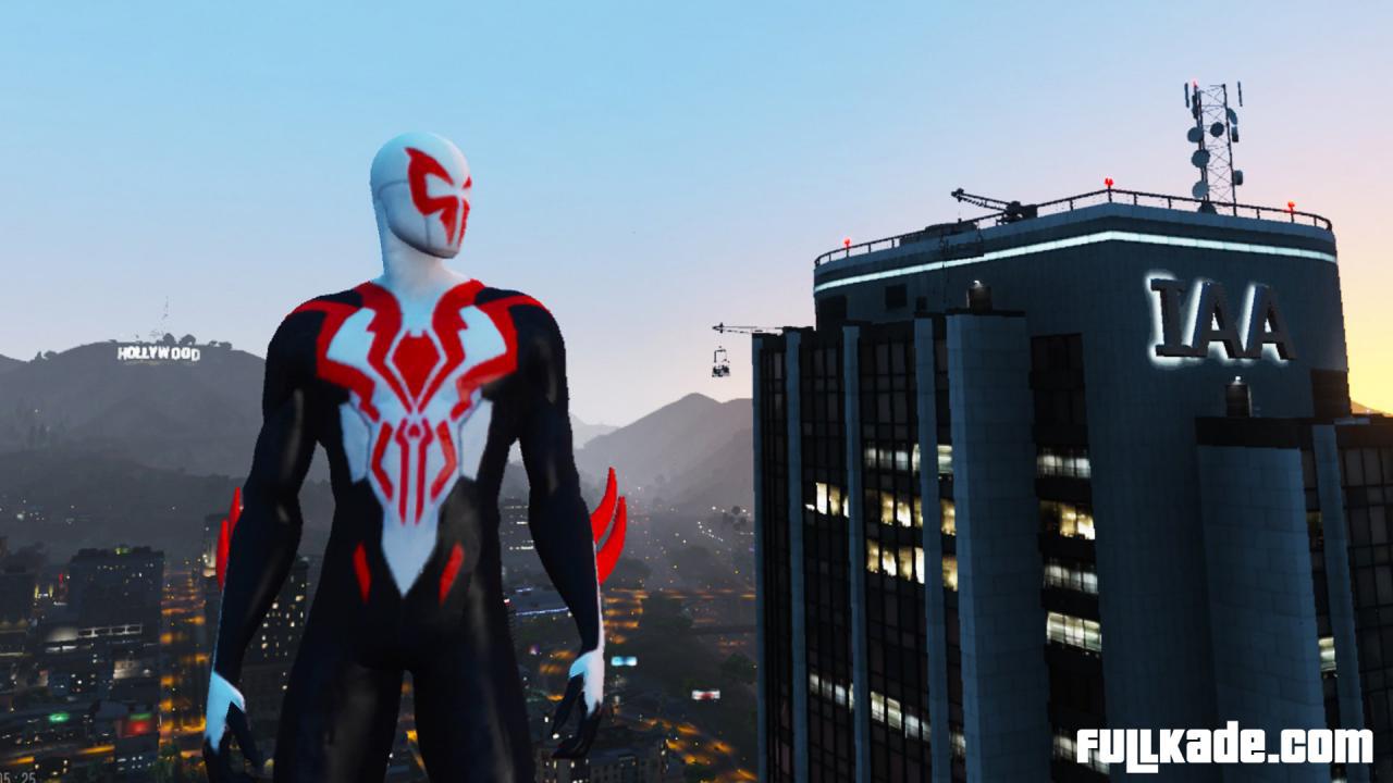 مود کاراکتر مرد عنکبوتی Spider-Man 2099 برای GTA V