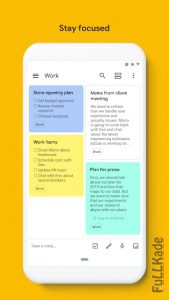 Google Keep - notes and lists