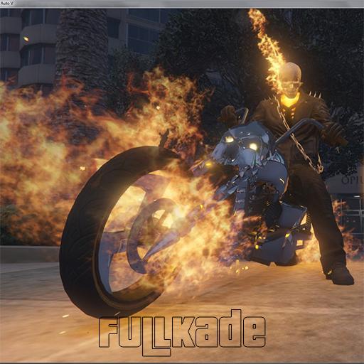 مود روح سوار Ghost Rider (گوست رایدر) برای GTA V به صورت رایگان (JulioNIB)