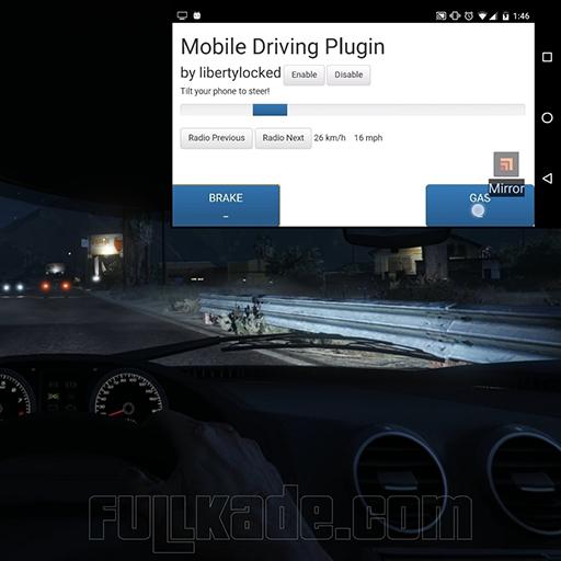 رانندگی در GTA V با شتاب سنج گوشی با WebScriptHook 1.0.1