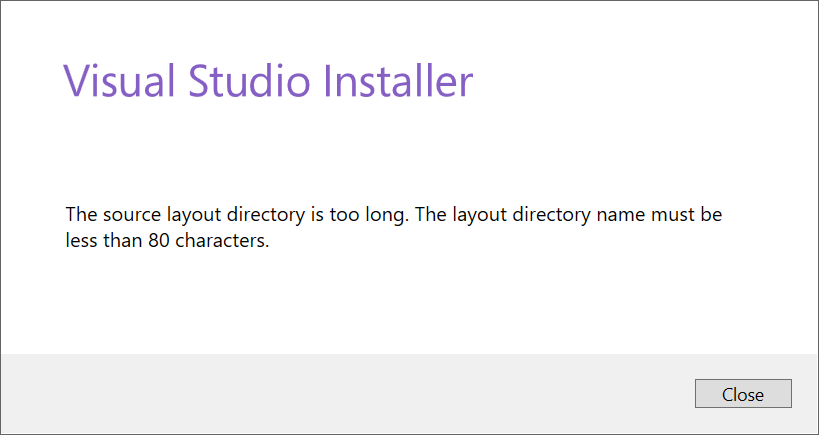 ارور Visual Studio Installer در نصب ویژوال استودیو 2017
