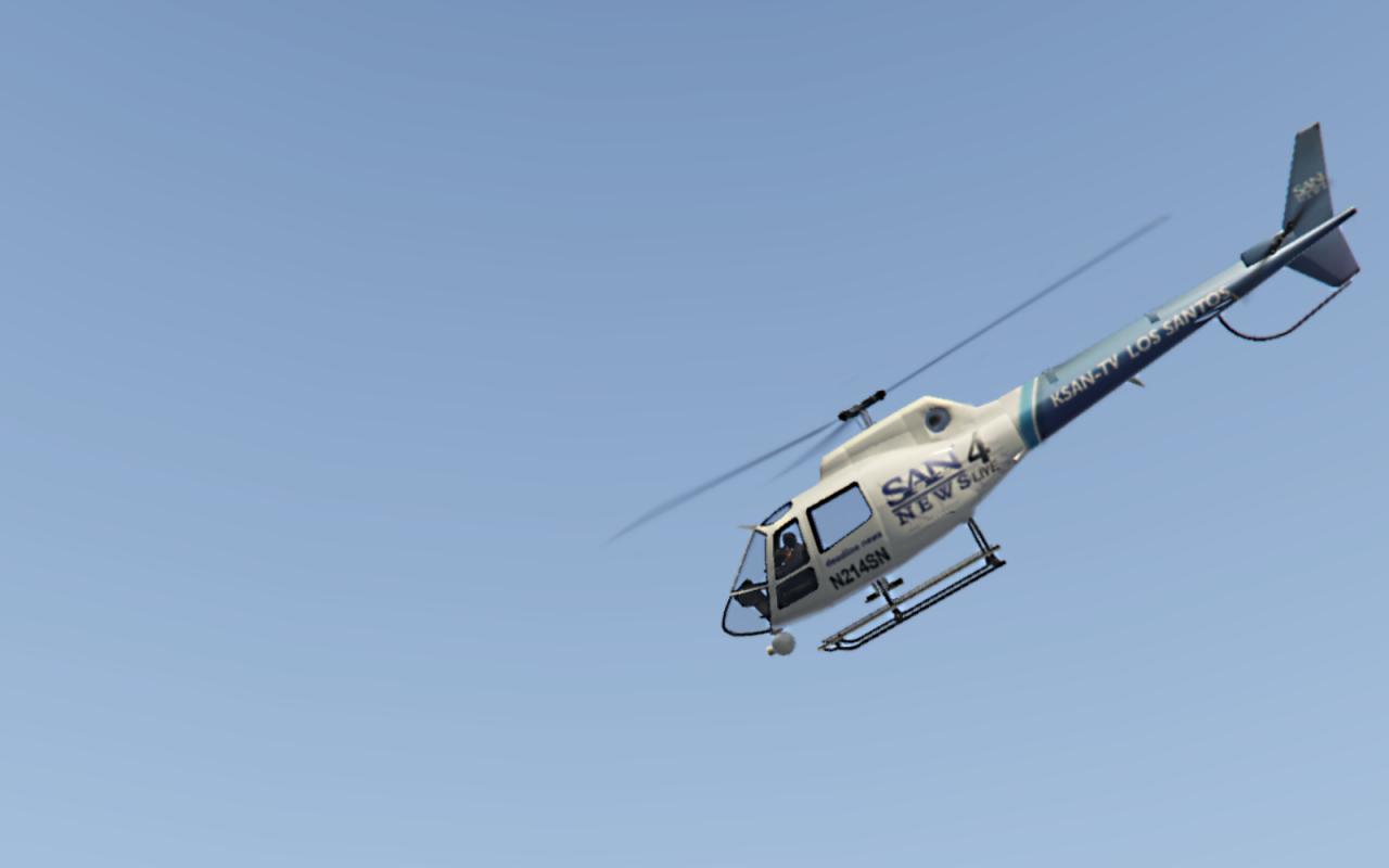 دانلود مود News Helicopter 1.5.1 برای GTA V – هلیکوپتر اخبار (خبر)
