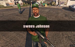 دانلود کاراکتر Sweet Johnson (برادر CJ) برای GTA V