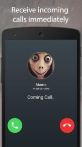 برنامه Best Creepy Momo Fake Chat And Video Call برای اندروید