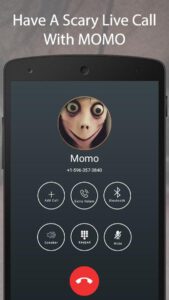 برنامه Best Creepy Momo Fake Chat And Video Call برای اندروید