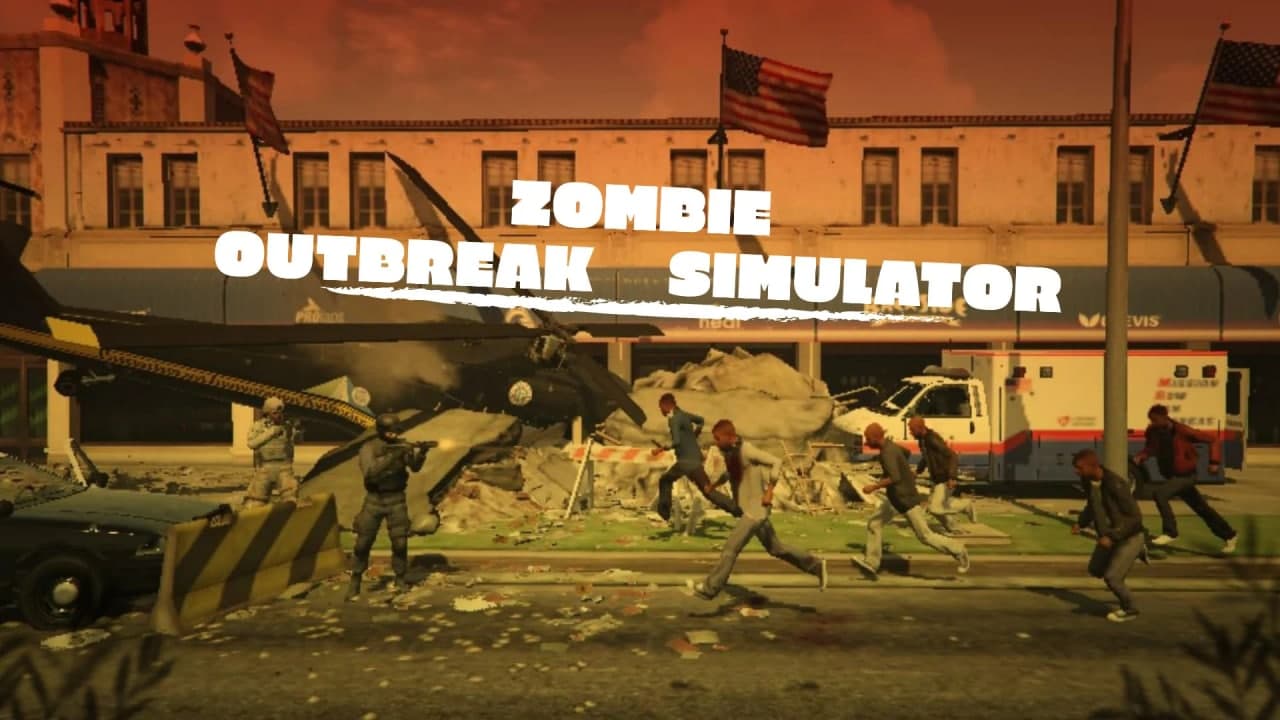 دانلود مود Zombie Outbreak Simulator 2.3 برای GTA V (شبیه ساز شیوع زامبی)