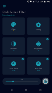 Dark screen filter | محافظ چشم (فیلتر نور آبی)