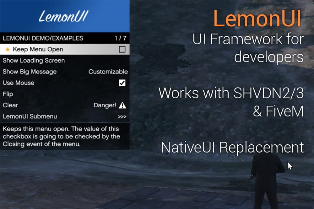 دانلود پلاگین LemonUI برای GTA V