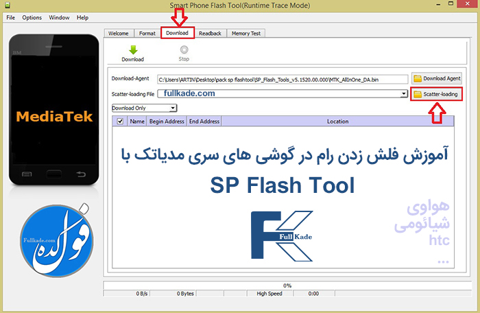 آموزش فلش زدن رام با SP Flash Tool در گوشی های سری مدیاتک