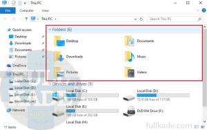 حذف پوشه های Library از محیط This PC ویندوز ۱۰